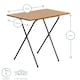image 3 of Harbour Housewares Wooden Folding Desk & Chair Set - Natural/White