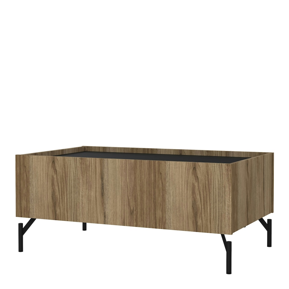 image 1 of Kendall Coffee table with 2 Drawers Oak and Black