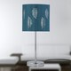 image 5 of Fern - Teal Cut Out 15.5cm Table Lamp Shade Green | Silver