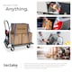 image 5 of Folding Trolley - foldable handle, 2 fixed, 2 swivel castors, rubberised edge protection | Black | black | 90 x 61 x 88,50 cm | 1
