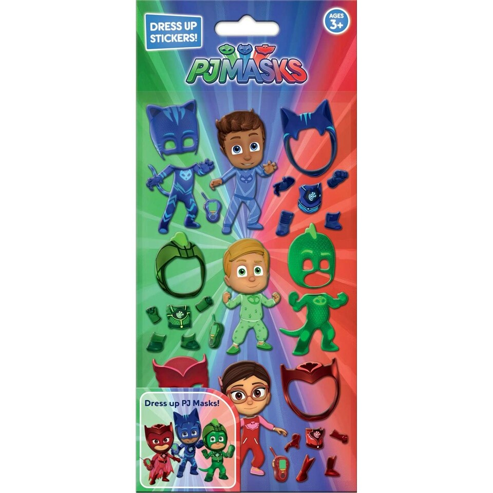 PJ Masks Dress Up Stickers - Multicoloured - One Size