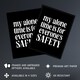 image 2 of My Alone Time Is For Everyone's Safety Joke Funny Wall Art Print 12x16 In