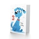 image 2 of Dog Lover Puppy Cartoon Cute 3rd 3 Year Old Child Kids Birthday Card