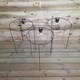 image 3 of Pack of 3 Tom Chambers Urban Metal Herbaceous Garden Plant Support Ring Large 40cm x 60cm