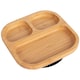 image 1 of Tiny Dining Children's Bamboo Suction Plate - Black Black