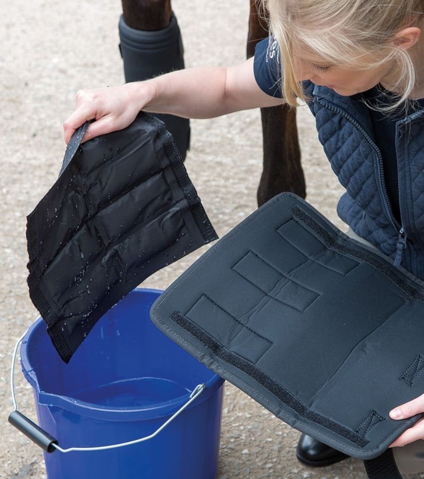 image 1 of Shires Hot/Cold Relief Boots | Black | Size: One Size
Colour: Black