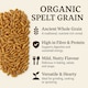 image 5 of Organic Spelt Grain 1kg (Sussex Wholefoods) 