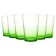 image 1 of Nicola Spring Meknes Recycled Highball Glasses - 325ml - Green - Pack of 6 | Green | Green | 6