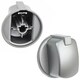 image 4 of SPARES2GO Control Knob Switch Button for Indesit Oven Cooker (Pack of 2, Silver / Inox)