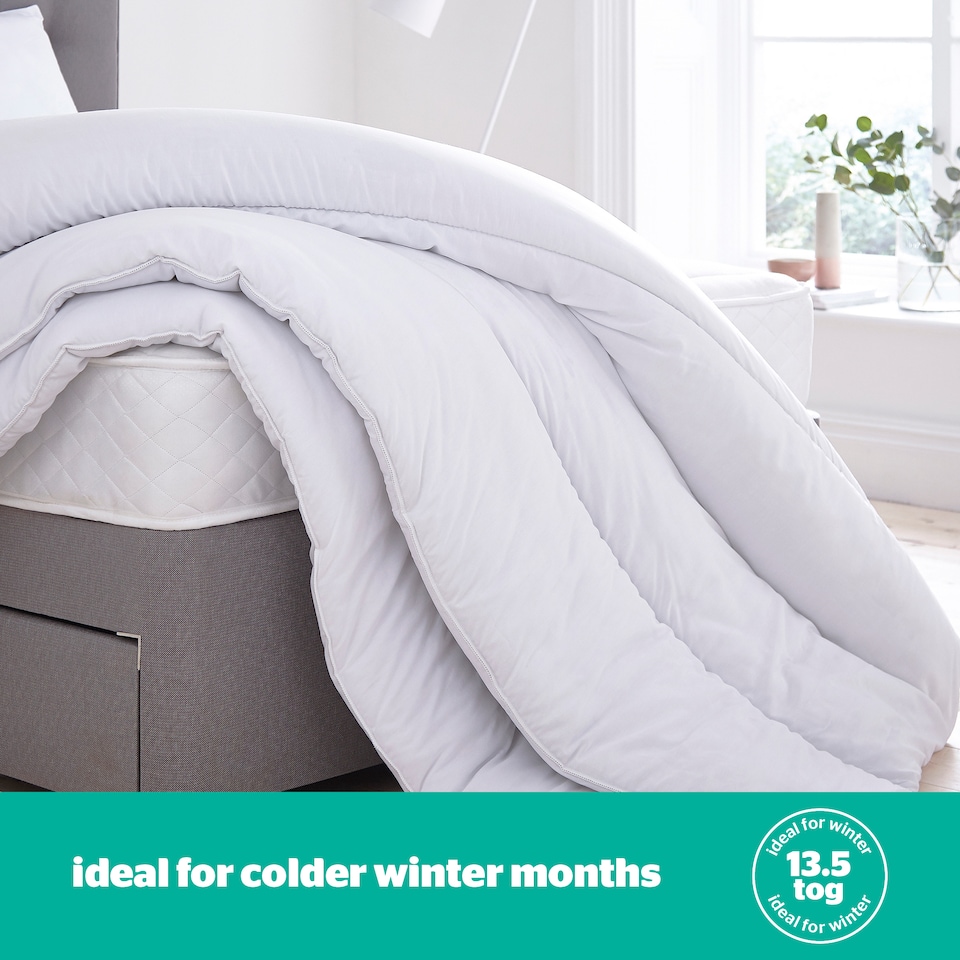 image 1 of Silentnight Just Like Down 13.5 Tog Duvet | White | King