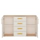image 2 of 4KIDS 2 Door 4 Drawer Sideboard with Orange Handles