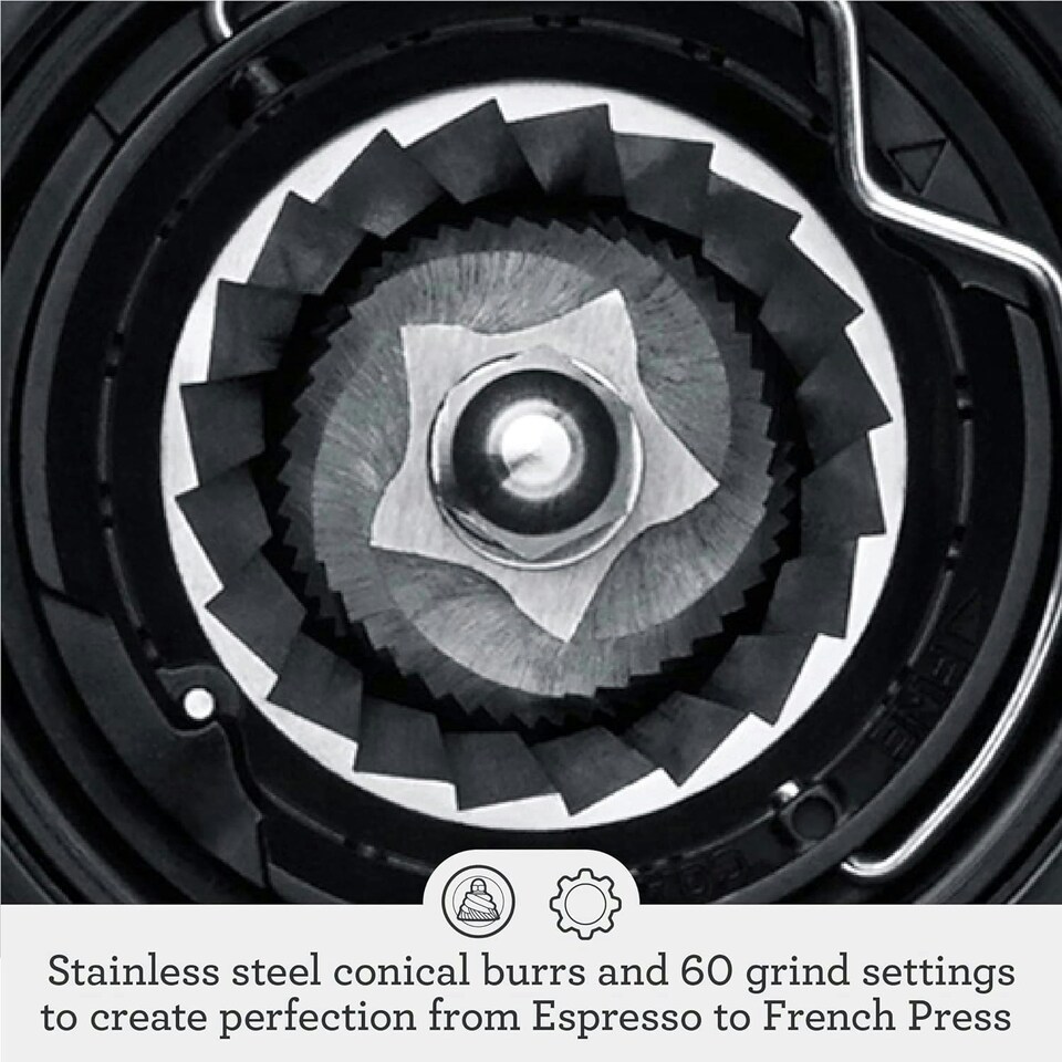 image 1 of Sage The Dose Control Pro - Precision Coffee Grinder, 60 Grind Settings - 340g Coffee Bean Capacity, with Timer - Silver