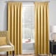 image 2 of Enhanced Living Matrix Ochre 66 x 54 inch (168x137cm) Tape Top Thermal Noise reducing Dim Out Curtains (PAIR)