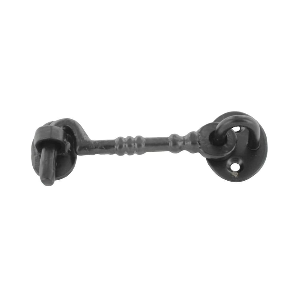 Securit Cabin Cast Hook - Black - 100mm
