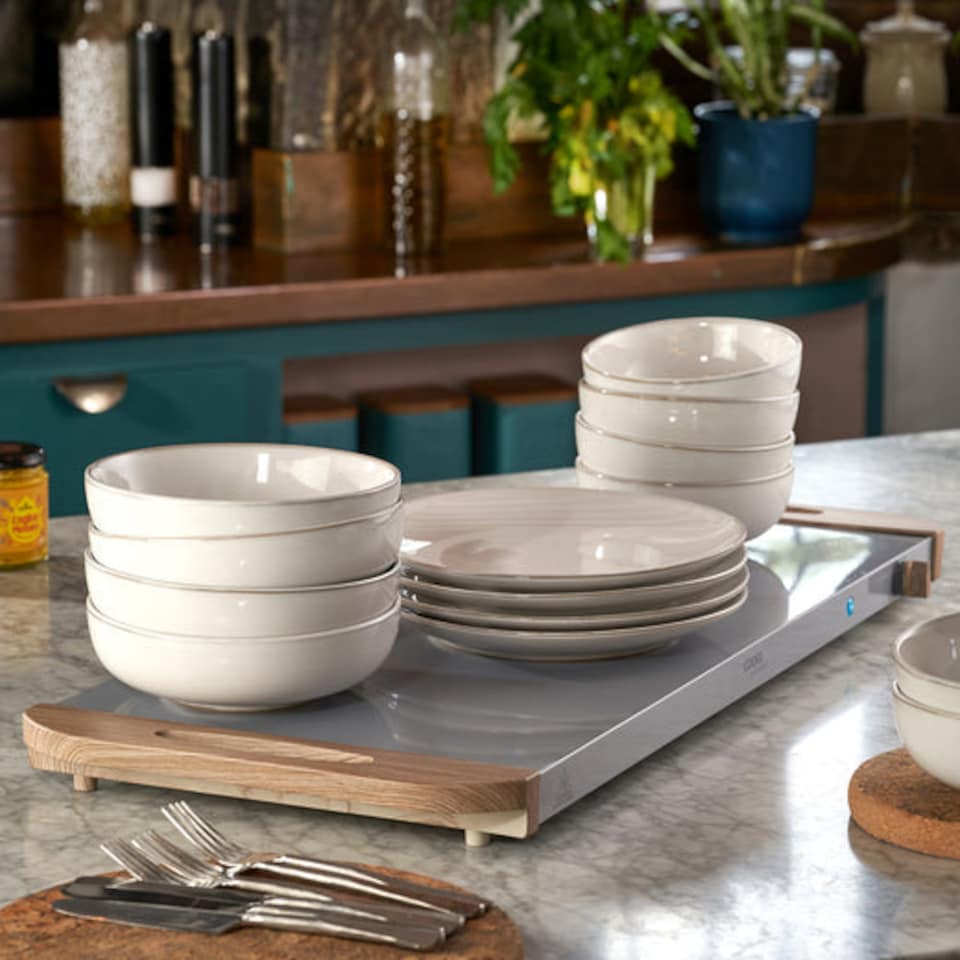 image 1 of Cooks Professional 5-Section Buffet Warmer 9.6L with Hotplate Function | Grey | 5-Section