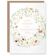 image 1 of Simple Delicate Elegant Floral Circle Wife Birthday Card