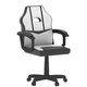 image 10 of Vida Designs Comet Racing Gaming Office Chair Computer Desk Table Chair, White & Black