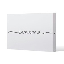 Text Cinema (Canvas Print) 127 x 101 x 4cm