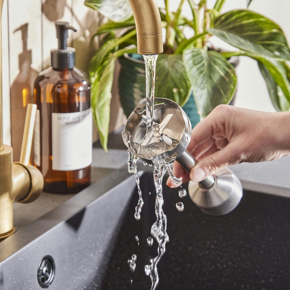 image 1 of Morphy Richards Hand Blender Set with Masher Silver