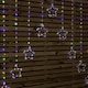 image 8 of 1.2m Multi Colour LED Star Curtain Lights Christmas Decorations