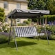 image 1 of OHS 3 Seater Garden Swing Bench Chair Outdoor Hanging Seat Sun Shade
