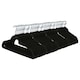 image 1 of Harbour Housewares Non-Slip Velvet Hangers - 45cm - Black - Pack of 100