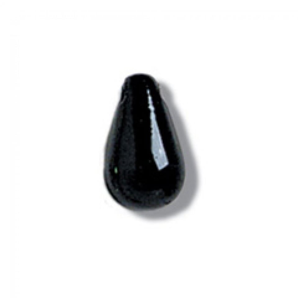 Trimits Black Drop Pearl Beads Bulk Pack for Embroidery & Jewellery Making - per value pack of 3