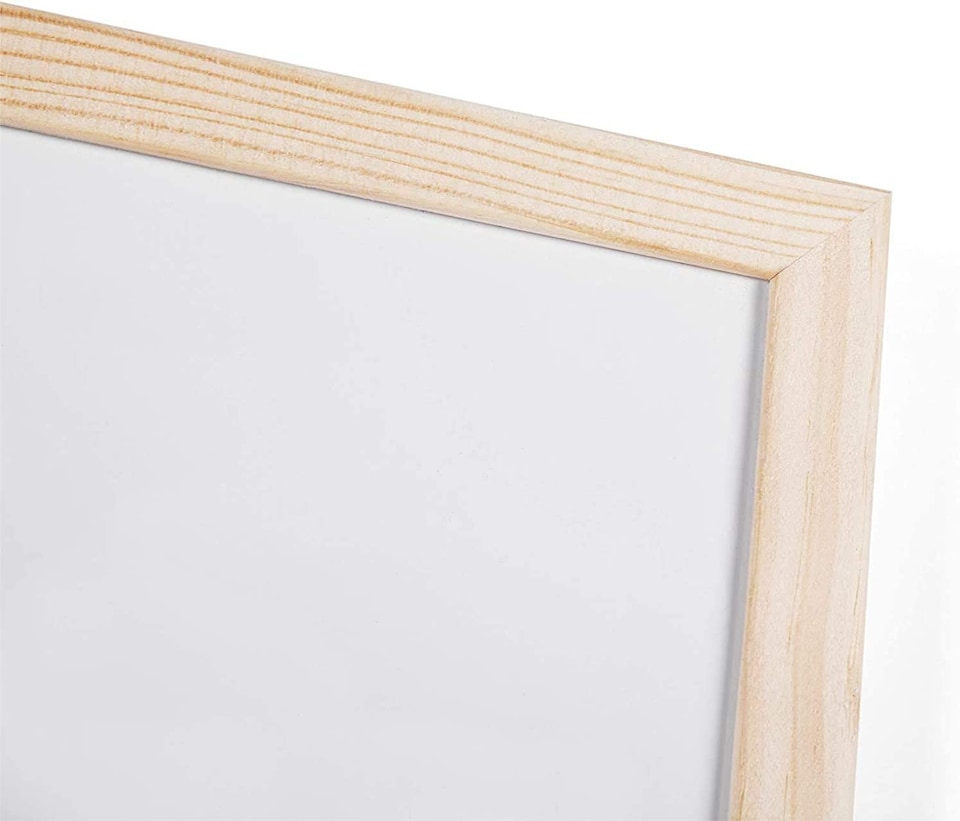 image 1 of KAV Non-Magnetic Dry Wipe Board - Dry Erase White Board as Notice Board, Memo Board, Weekly Planner, Wall Note Board with Marker