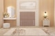 image 3 of Divan Bed Base with Plain Floor Standing Headboard Plush Velvet | Pink | Pink