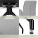 image 5 of Swivel Chair Daya - upholstered, robust fabric, 55.5 x 58 x 87 cm - Set of 2 Grey | Light Grey