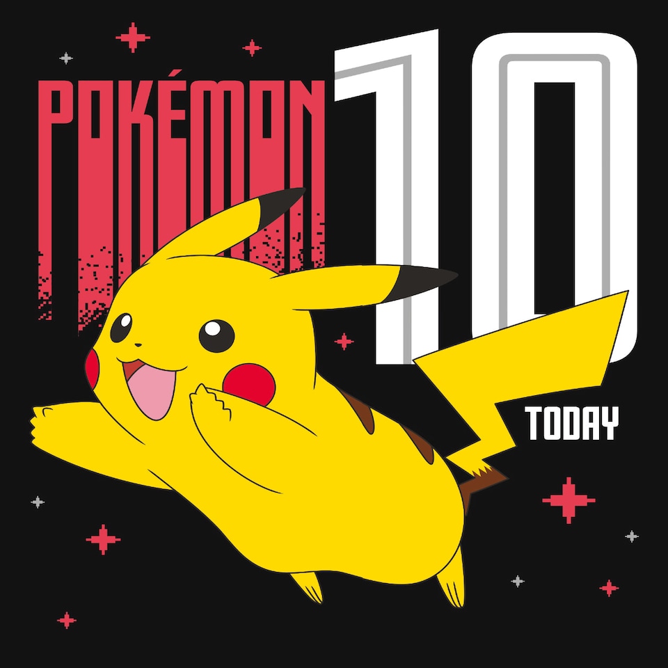 Pokemon Age 10 Birthday Card