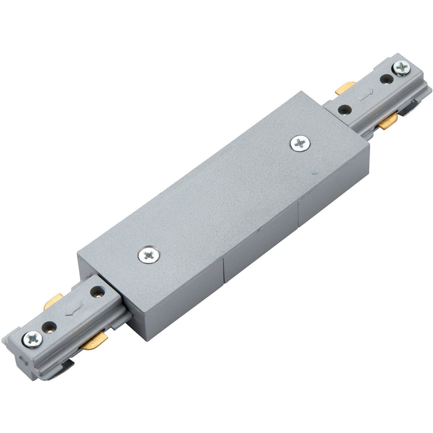 Loops Commercial Track Light Central Connector - 180mm Length - Silver Rail System in Metallics