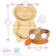 image 3 of Tiny Dining 4pc Penguin Bamboo Suction Baby Feeding Set - Orange