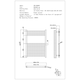 image 3 of Zennor - Chrome Dual Fuel Towel Rail H800mm x W600mm Thermostatic - Straight