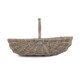 image 2 of Wicker Small Shallow Antique Wash Lined Garden Trugs