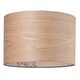 image 2 of Bamboo Wood Effect Lamp Shade with Inner Lining of Birds and Trees | Brown