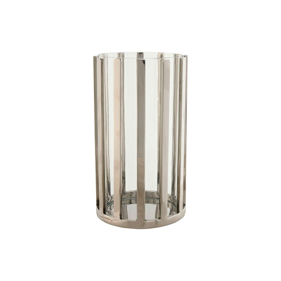 image 1 of Candleholder Home ESPRIT Silver Crystal Steel 12 x 12 x 20 cm N/A