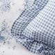 image 2 of Catherine Lansfield Lucie Floral Frill Blue Filled Cushion Blue | 45x45cm