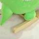 image 9 of AIYAPLAY Rocking Animal, Dinosaur Themed Rocking Ride on with Animal Sounds, Safety Belt, Wooden Base, Pedal, for Toddlers 18-36 Months, Green