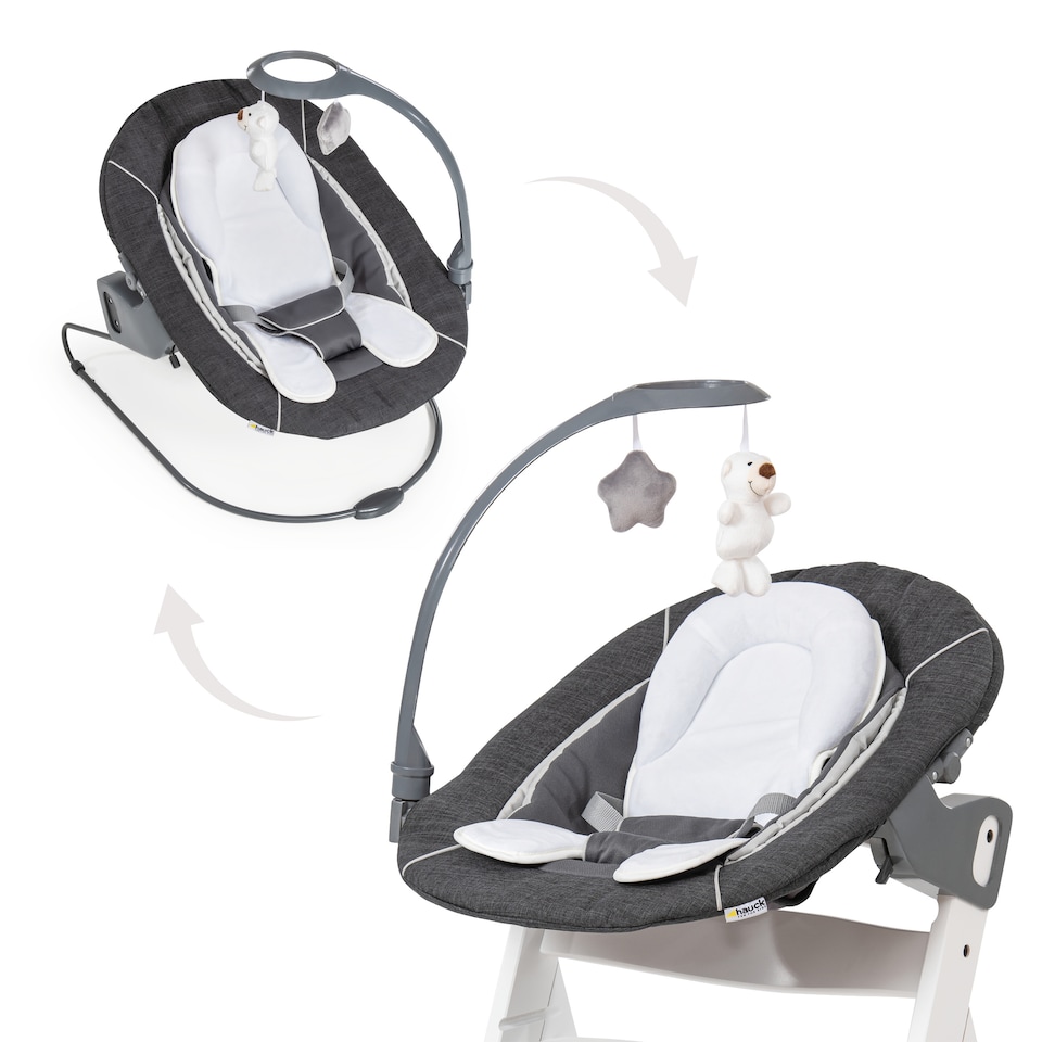 image 1 of hauck Alpha Bouncer Deluxe - Melange Grey