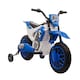 image 1 of HOMCOM 12V Kids Electric Motorbike Ride-On Motorcycle w/ Training Wheels - Blue