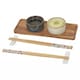 image 8 of 9 Piece Sushi Set Bamboo Tray Chopsticks Bowls | Multi | Multicoloured | 1