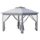 image 1 of Outsunny Pop Up Gazebo Height Adjustable Canopy Tent w/ Carrying Bag, Grey