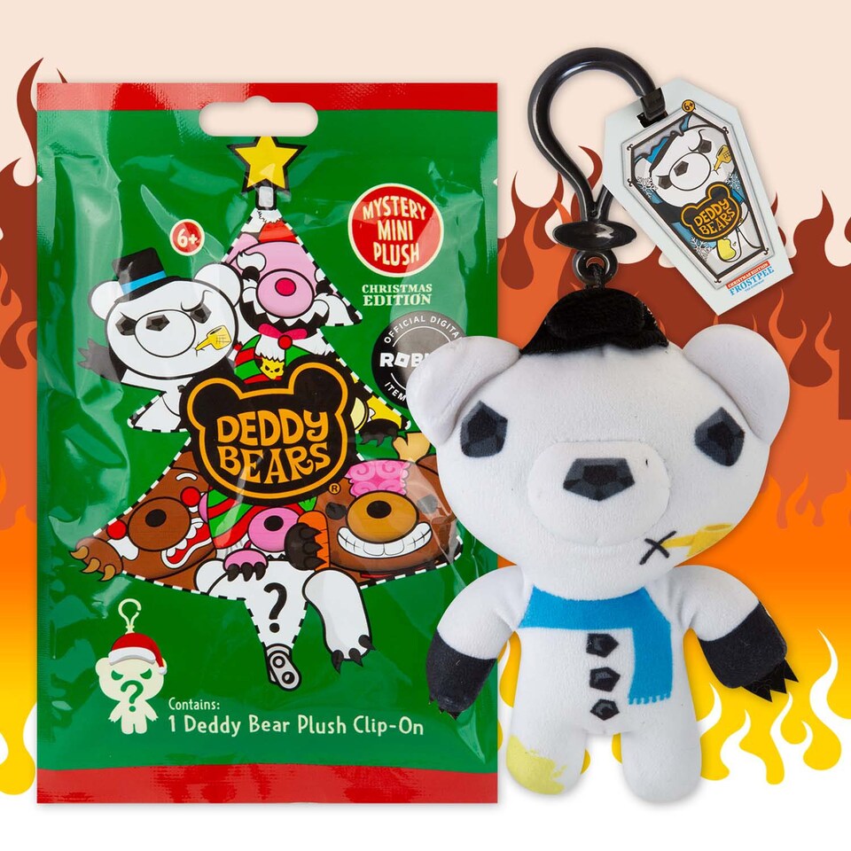 image 1 of PMS Deddy Bears Xmas Mystery Bag Soft Toy Clip 15cm x 8cm