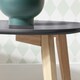 image 4 of Malme Extra Large Side Table in Classic White and Natural Pine Grey | Dark Grey