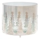 image 1 of Hill Interiors The Noel Collection Crackle Effect Christmas Candle Holder | Silver | Silver | 8cm x 6.5cm x 6.5cm | 1