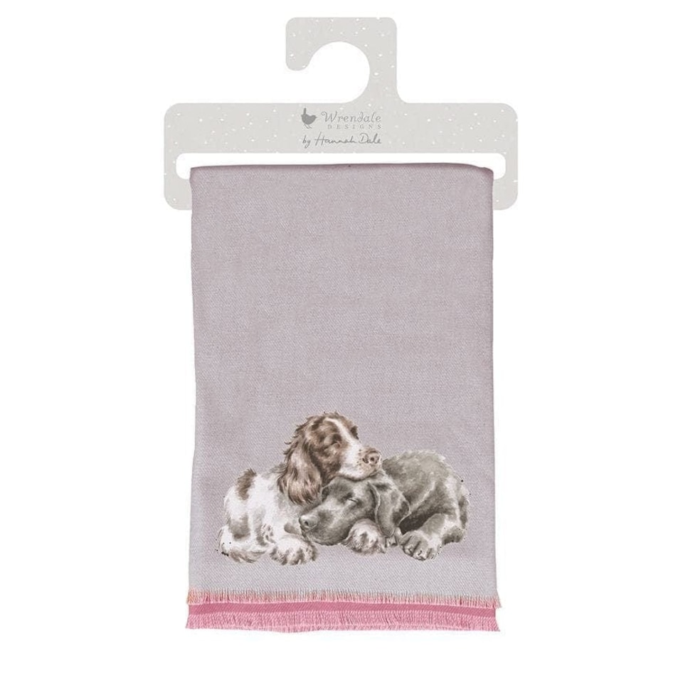 image 1 of Wrendale Designs 'A Dog's Life' Winter Scarf with Gift Bag