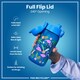image 4 of Leak Proof Kids Water Bottle, BPA Free, 350ml (12oz) | Blue | Flamingos | One Size