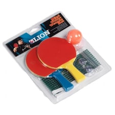 Lion Table Tennis Set - Red/Blue/Yellow - One Size