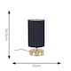 image 7 of ValueLights Francis Gold Touch Table Lamps Navy Shade | Gold